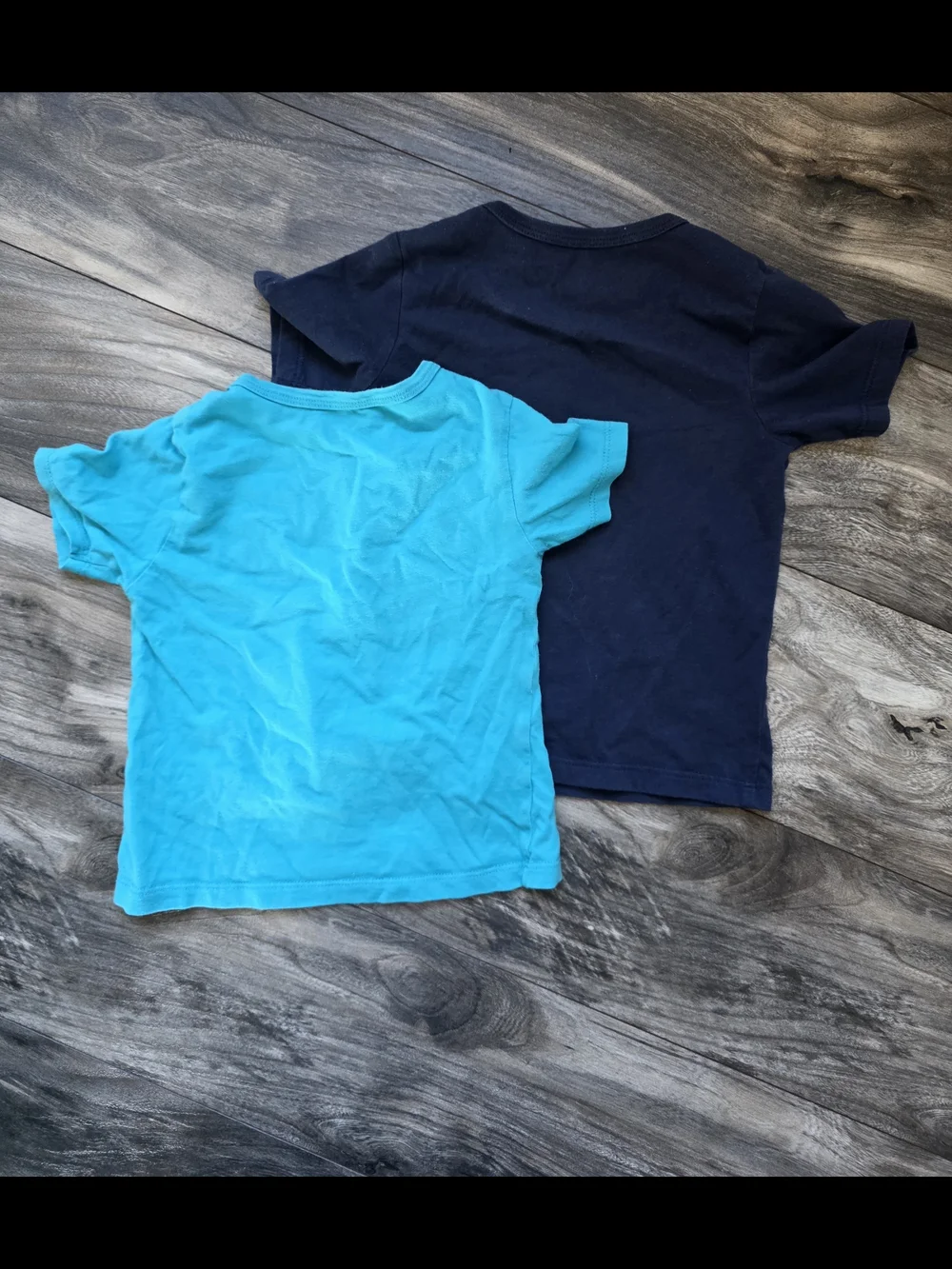 The Children's Place Navy & Teal Short Sleeve Tees with Vehicle Graphics